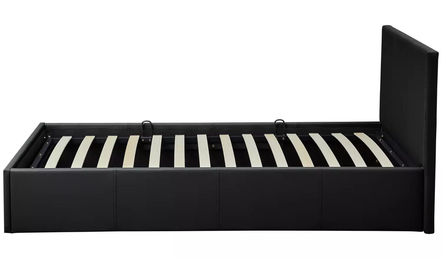 Lavendon Single Side Open Ottoman Bed Frame-Black
